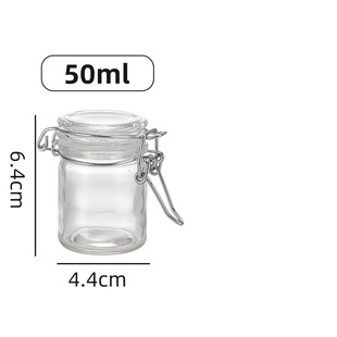 Food Sealed Candy Jar Seasoning Bottle Seasoning Bottle small size Snap Storage Jar Tea Glass Mini Seasoning Bottle