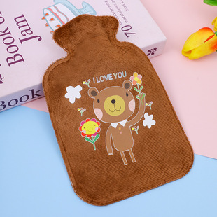 Зимний плюшевый впрыск воды мешок горячей воды мультфильм Мини Супер бархатный мешок теплой воды студенческое общежитие с наполнением водой грелки для рук