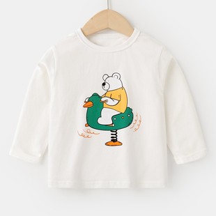 [Clearance] Boys Long Sleeve T-Shirt Base Shirt Spring and Autumn Children's Wear Children's Baby Children's Spring Top
