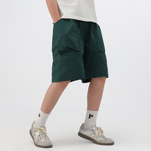 Men's and Women's Five-point Pants Summer New Large Children's plus size Loose Casual Overalls Pants for Teenagers and Students