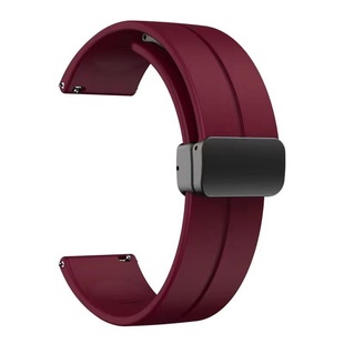 For Huawei GT4 Watch Band Silicone Universal 20/22mm Magnetic Folding Buckle iwatch4 New Watch Band
