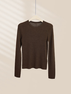quality praise! All-match German Yangzi Yarn Full Wool Knitted Pullover Long-sleeve Base Shirt Slim-fit Sweater for Women