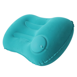 Flocking Inflatable Square Pillow Outdoor PVC Pillow Travel Camping Rectangular Inflatable Pillow Nap Companion Square Pillow