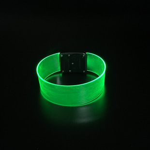 Yitai led Luminous Magnetic Bracelet Transparent TPU Laser Engraving Annual Meeting Atmosphere Props Voice Controlled Luminous Bracelet