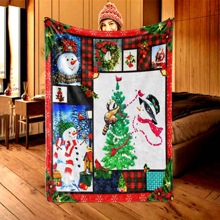 Factory Supply Christmas Halloween Blanket Printed Casual Blanket Children's Blanket Holiday Gift Gift