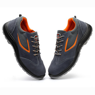Fashionable Anti-smash and Anti-puncture Summer Labor Protection Shoes for Men All Seasons Breathable and Deodorant Men's Lightweight Work Shoes Summer