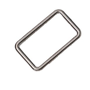 Factory direct in stock zinc alloy high quality square line buckle mouth buckle four square buckle