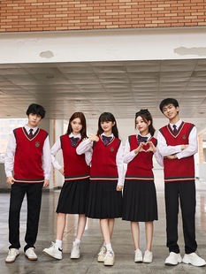 Students recite chorus competition costume junior high school students high school sports uniform class uniform academic style autumn