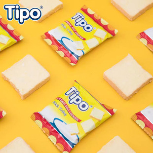 Vietnam Imported Tipo Rusk Small Package Wedding Cake Bread Slices Dry Baked Breakfast Biscuits Souvenir Snacks