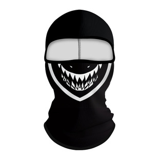 Cross-border Summer Sunscreen Headgear Unisex Outdoor Sports Riding Sunscreen Printed Funny Skull Sunscreen Headgear
