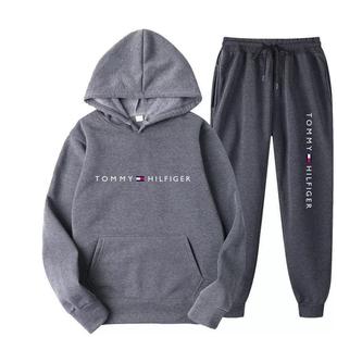 2023 new AliExpress Amazon hot fashion men's and women's casual hooded fleece-lined sweater sports suit