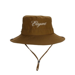 Summer New Quick-drying Men's and Women's Outdoor Sunscreen Letter Embroidered Fisherman Hat Camping Mountaineering Fishing Sun Hat