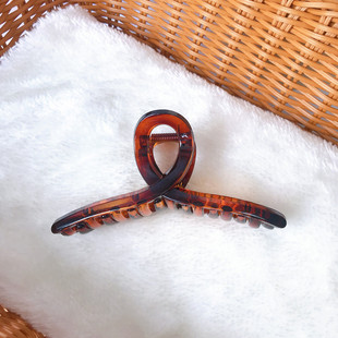New South Korea Ins Girl Hair Clip Elegant Simple PC Clip Cross Ink Hair Clip Large Wash Hair Clip