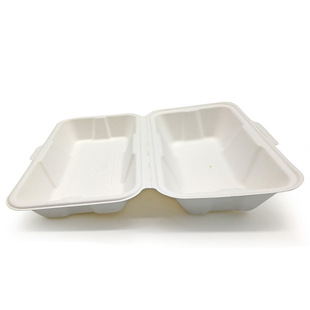 Lunch box disposable cake box pulp lunch box baking hamburger box degradable tiramisu packing box cross-border