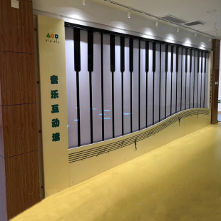 Kindergarten three-dimensional induction piano Wall elementary school music interactive wall corridor decoration toe piano steps piano
