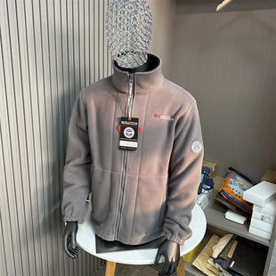8789 Norwegian orders! fleece-lined Thickened Autumn and Winter Men's Warm Cold-proof Fleece Fleece Collar Fleece Jacket