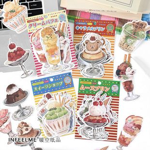 Inpeel. me afternoon tea time series writing paper note paper cute dessert hand account diy decorative material paper