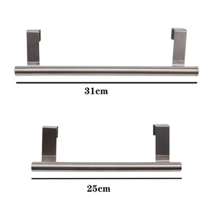 Non-perforated door towel hook rack stainless steel towel toilet rack door back towel bar kitchen type