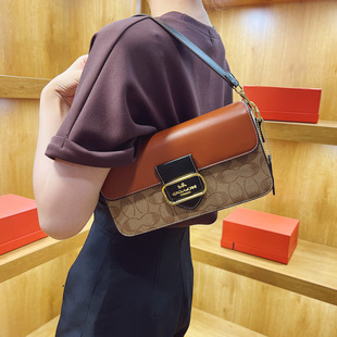 Marathon Car Flip Dionyor Underarm Bag Women's 2024 New Trendy Light Luxury Printed Small Square Bag Shoulder Crossbody Bag Batch