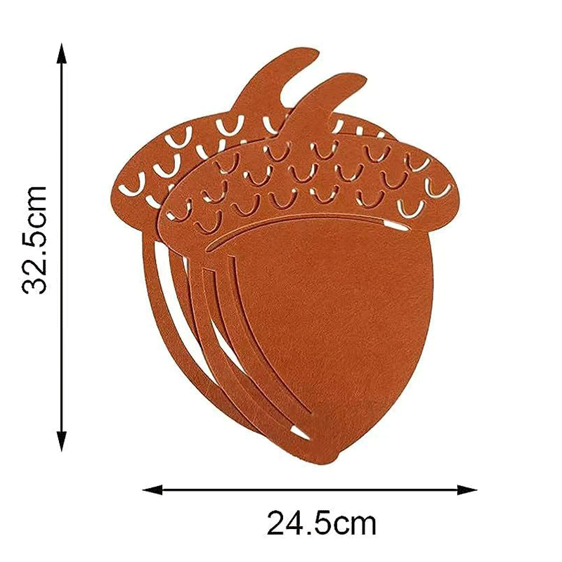 Felt Western Dining Mat Coaster Knife and Fork Bag Home and Hotel Supplies Non-Slip Thermal Insulation Absorbent Protective Table Mat Felt Placemat