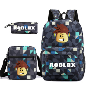 Новый Roblox для мужчин и женщин, рюкзак для средней школы, школьный рюкзак, маленькая сумка через плечо, сумка-карандаш, Компьютерная сумка, кампус