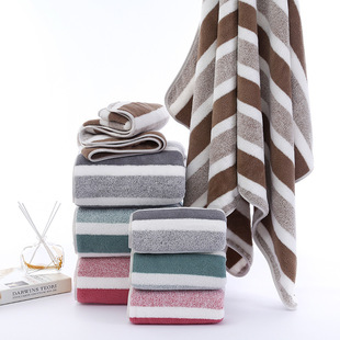 New Coral Fleece Bath Towel Thickened Soft Absorbent Adult Bath Towel Household Hair-free Large Bath Towel Wholesale
