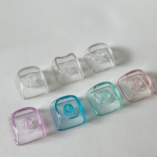 PC material high transparent cat head MX cross chrysanthemum diy personality mechanical keyboard multi-color transparent transparent key cap