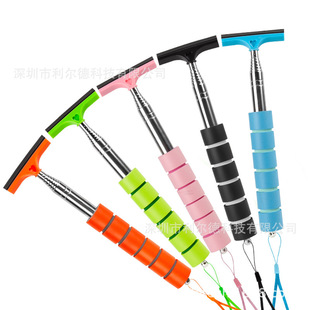 Car rearview mirror wiper stainless steel telescopic scraper window glass defogging wiper cleaning car wiper