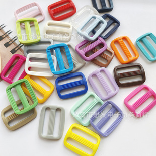 Environmental protection color plastic adjustment buckle KAM Hualian three-gear buckle backpack pet adjustment day buckle day buckle
