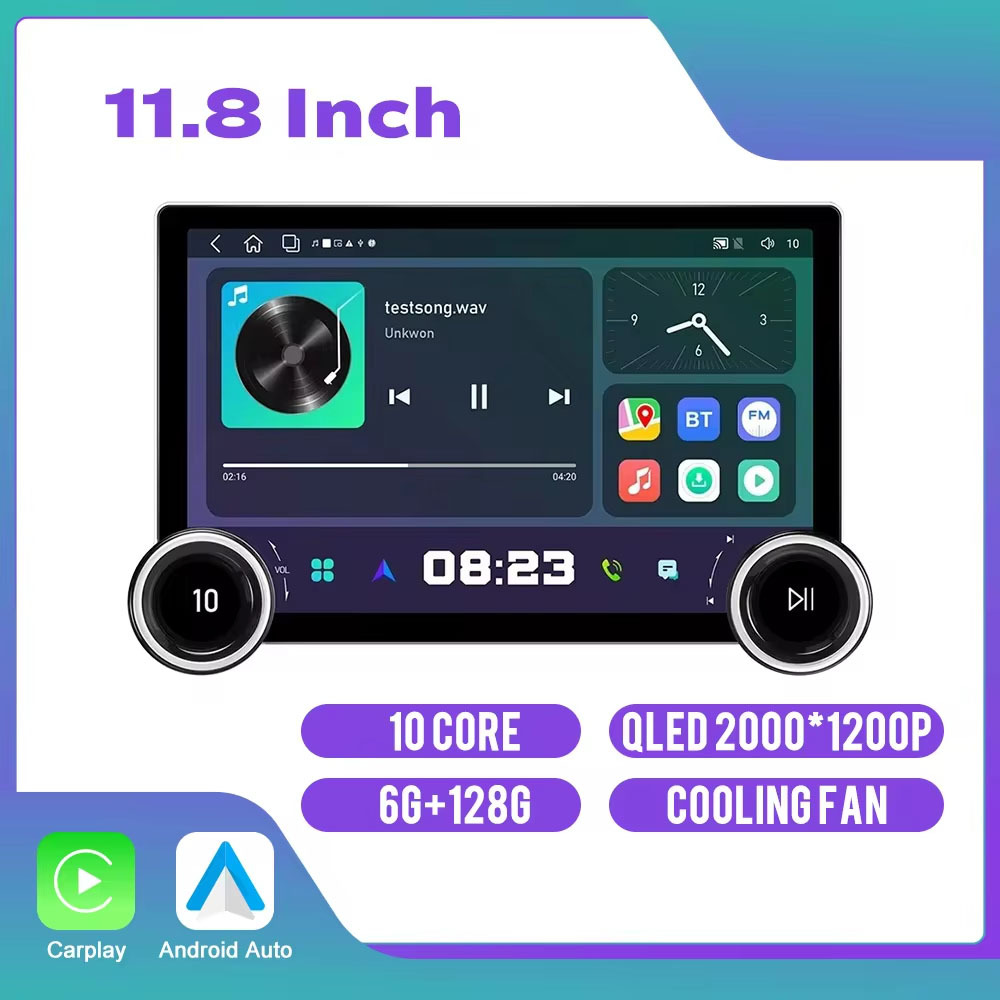 10.1-11.8 dyuymli ikki buton universal Android navigatsiyasi GPS orqaga suratga olish
