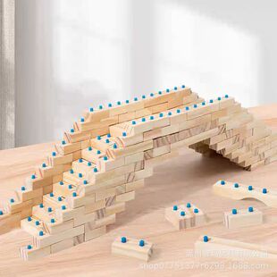 Children's Early Education Educational Music and High Same Mortise and Tenon Stitching Diy Fun Matching Building Real Log Building Toy