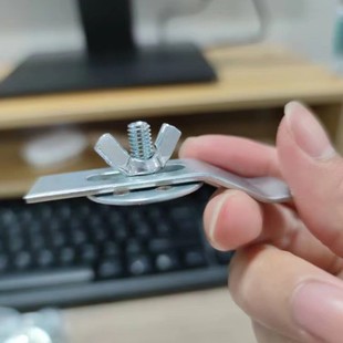 Non-perforated Butterfly Buckle Quartz Stone Sink Undertable Basin Fastener Viscose Stainless Steel Undertable Basin 6-hole Corner Fastener