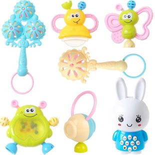 Newborn Baby Toy Puzzle Hand Grab Rattle 3 to 6-12 Months Baby Boys and Girls 0-1 Years Old Grab Rattle