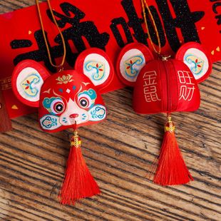 Factory wholesale zodiac sachet bag aromatherapy bag weaving embroidery small purse sachet Zen Chinese style antique doll