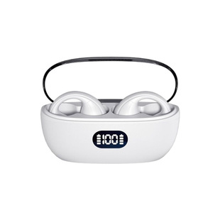 Wireless Bluetooth Headset Digital Display Ear Clip Type Bone Conduction Mini Noise Reduction Headset for Apple Huawei