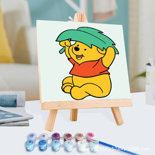20*20 stall wholesale children's diy digital oil painting cartoon animation coloring hand painting filling coloring decorative painting