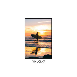Surfing Decorative Painting Resort Hotel Sunshine Tourism Hanging Painting Beach Scenery Sports Outdoor Extreme Sports Mural