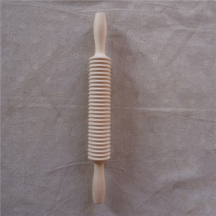 Supply Lotus Wood Rolling pin thread spiral Rolling Pin rolling pin kitchen baking serrated solid wood pressing stick