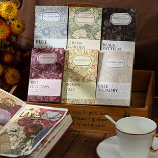 Language idle material paper Morris Collection series cloth pattern hand account decoration material 100 into 6 options
