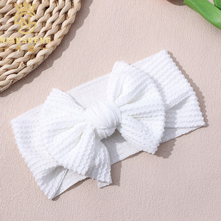Cross-border girls bow wide-brimmed headband new pit strip elastic baby fontanelle hair band children's jewelry wholesale