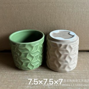 Flower Pot Ceramic Simple Creative Pothos High-End Personalized Light Luxury Succulent Flower Pot Foreign Trade Succulent Flower Pot Flower Pot