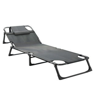 Folding bed lunch break recliner office nap artifact household small bed single bed adult portable simple accompanying bed