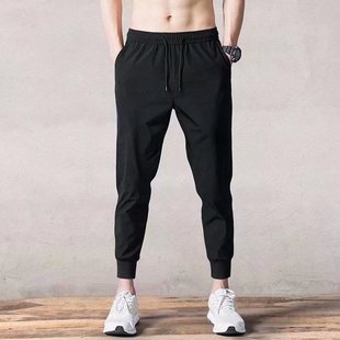 2022 boys spring and autumn regular Hong Kong style trendy men's straight casual all-match loose trendy sports ankle-tied pants