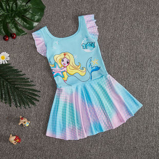 Girls' Swimwear Girls' Sweet Children's Princess Siaman Style Mermaid Baby's Korean Style Swimming Clothes