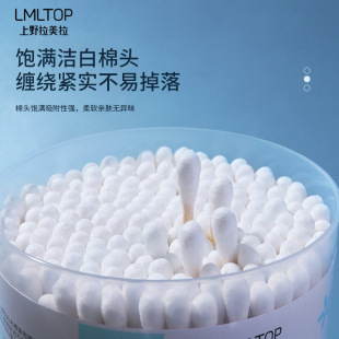 LMLTOP круглая головка спиральной головки для макияжа ватные тампоны 200 палочки для чистки и снятия макияжа ватные тампоны в штучной упаковке A658 заводская грузовая связь