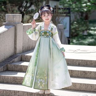 Hanfu Boy Girls Guoxue Костюм Мальчик 2025 Китайский Стиль Новый Детский Красивый Костюм