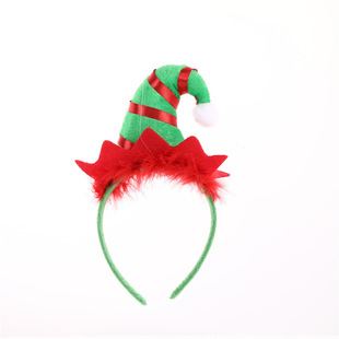 2021 new hot Christmas elf hat children's hair accessories holiday party supplies factory direct sales