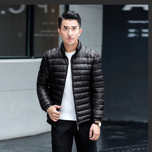Cotton-padded coat men's winter clothing light down cotton-padded jacket men's young and middle-aged short cotton-padded jacket plus size father's warm coat