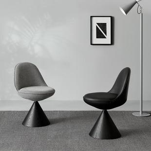 Italian Minimalist Home Backrest Dining Chair Rotatable Makeup Stool Designer Bedroom Dressing Chair Study Desk Chair