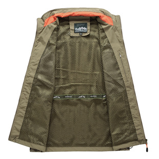 Spring and Autumn New Vest Men's Outdoor Casual Young and Middle-aged Photography Fishing Waistcoat Vest Vest 2025